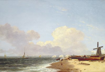 Yarmouth Beach, looking North - Morning by John Crome